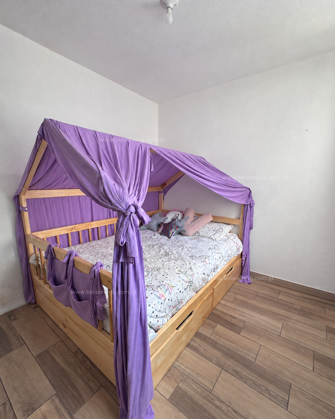 cama casita con gavetas